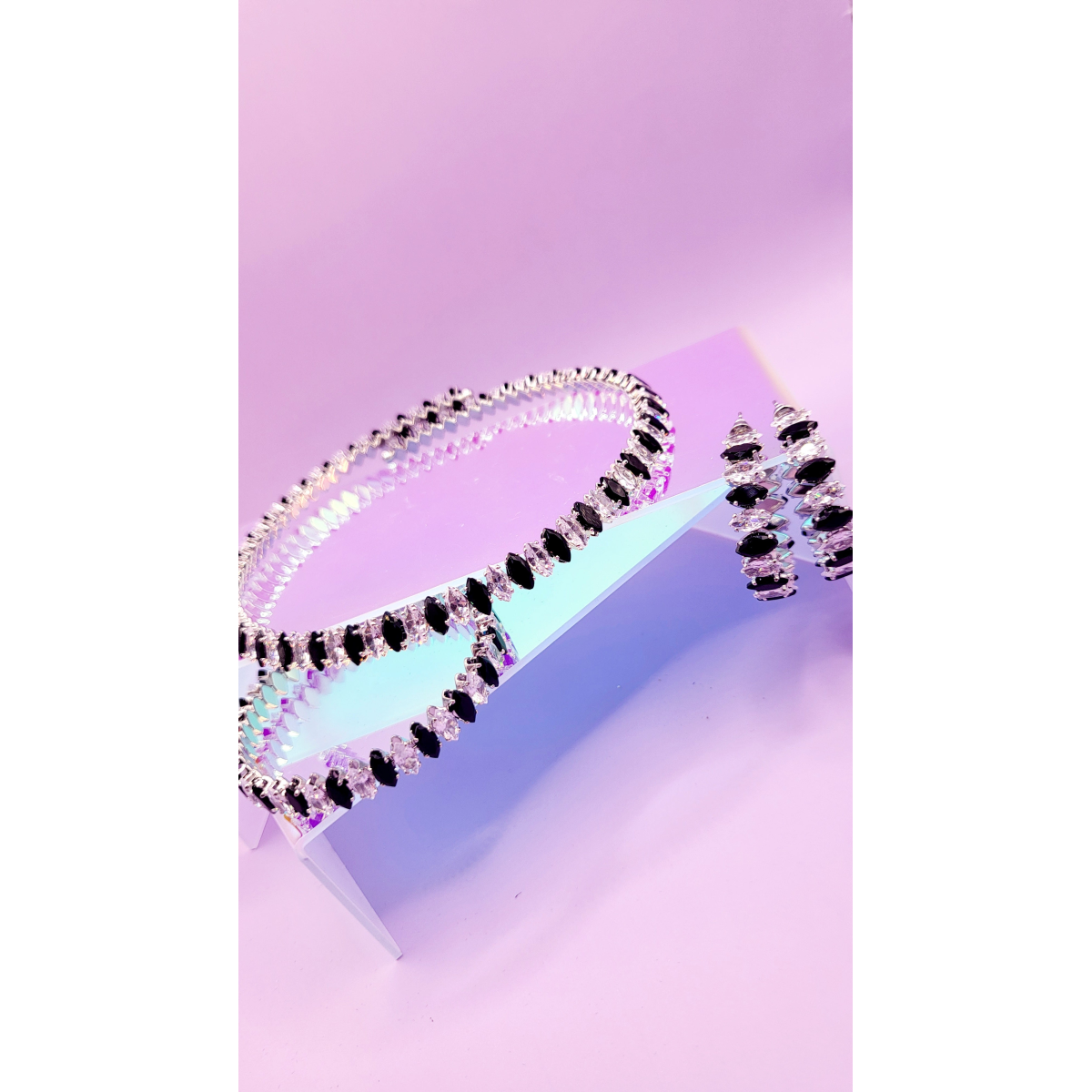 Aurora Crystal Trio Choker, Bracelet & Earrings