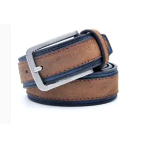 Men’s Retro Leather Belt – Classic Casual Waist Belt