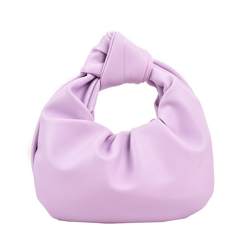 Western Style Crossbody Portable Pleated Cloud Bag For Women