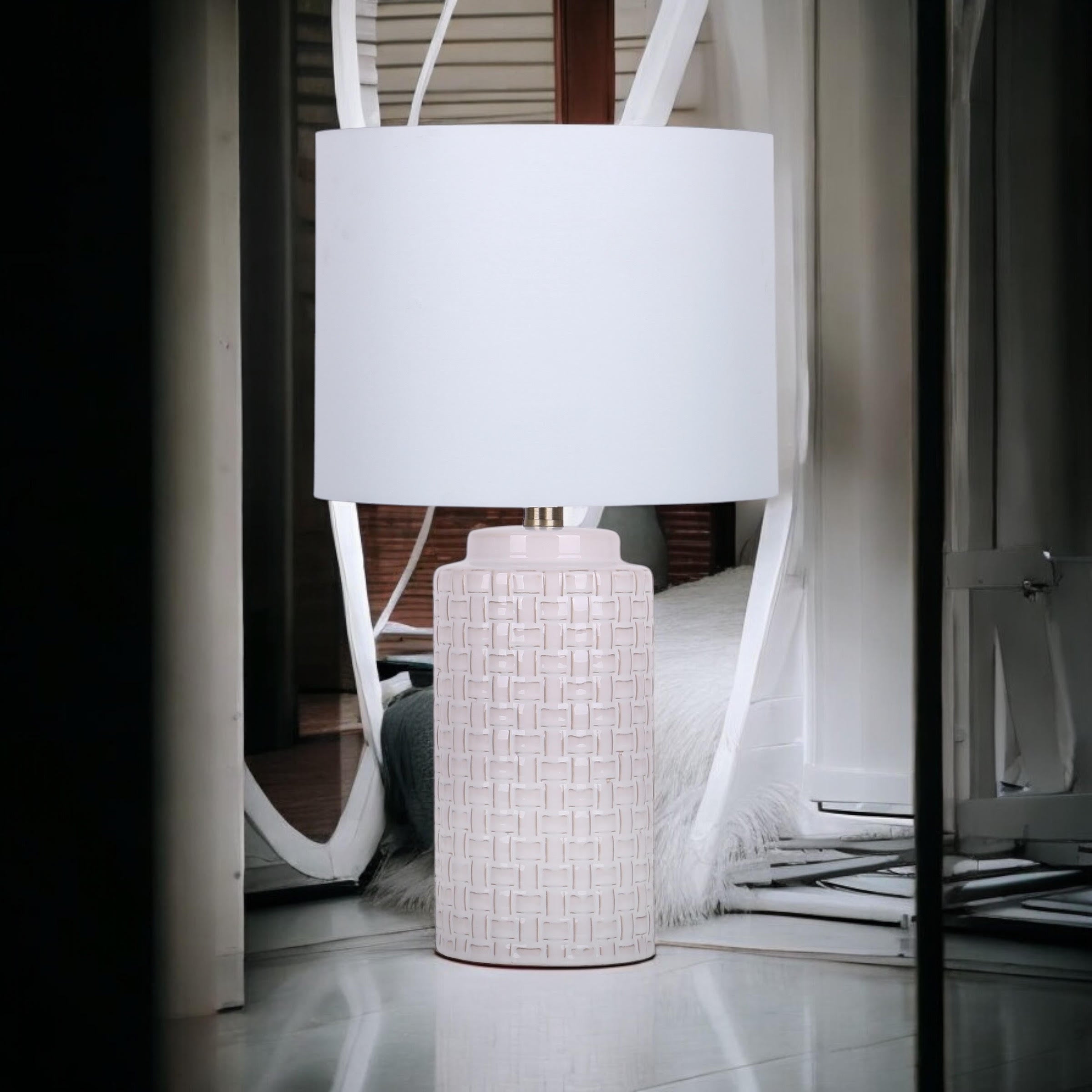 43CM LAMP AND SHADE