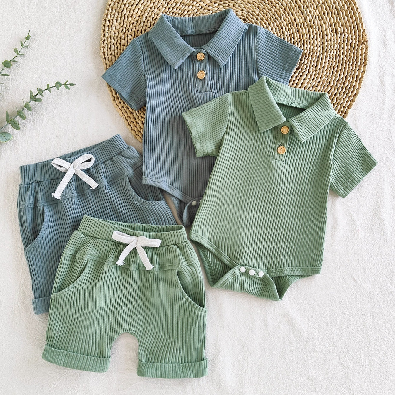 Boys' Short Sleeved Kazakhstan Suit