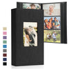 ?DazSpirit Photo Album 6x4 Slip in ? 300 Pockets Linen Memory Book with Black Pages, Padded Cover & Customizable Front Window ? Ideal for Wedding,
