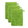 M?ve 3er set Superwuschel wash glove 15 x 20 cm made of 100% cotton, peridot