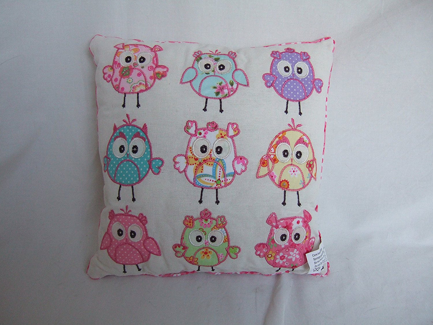 Patchwork Style Owls Decorative Cushion - Great Shabby Chic Decor