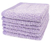 Everplush Diamond Jacquard Washcloth 6 Piece in Lavender