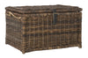 happimess HPM9001B Caden 76-cm Wicker Storage Trunk for Home, Bedroom, Living Room, Hallway, Brown