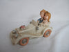 CLUB GREEN Resin Bride and Groom In Car, Ivory, 150 x 70 x 70 mm