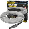 BIONIC STEEL 75FT Garden Hose, 304 Stainless Steel Metal Water Hose 75Ft, Flexible Hose, Kink Free, Ultra Lightweight and Durable, Crush Resistant,