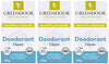 GREENDOOR Deodorant Refill System, 3 x 40 g Refills Classic, Refillable Solid Deodorant without Aluminium, Safe Strong Protection, Vegan, Subtle