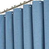 BTTN 182 x 214cm Drop Extra Long Blue Shower Curtain, Weighted Mould Resistant Waterproof Linen Fabric Bath Curtain for Bathroom, Large Luxury