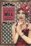 Art Deco Style Wife Anniversary Card, 7 x 10 inches, Flapper Lady Design Oe