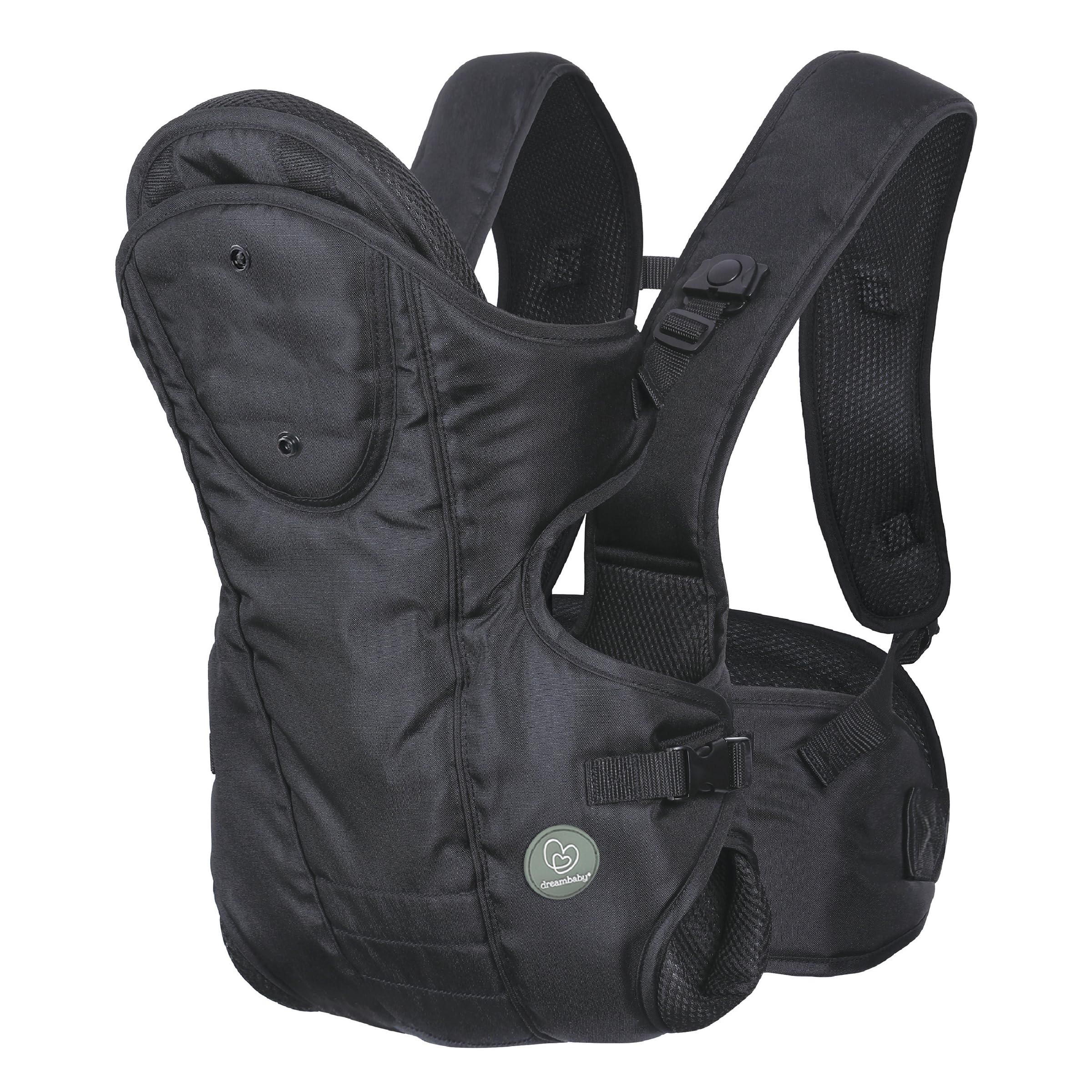 Dreambaby Manhattan Adjustable 3 in 1 Position Baby Carrier - IHDI Approved Hip Healthy - Newborns & Toddlers up to 15kg - Fits for Most Adult Sizes -