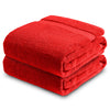 Towelogy? 100% Egyptian Cotton Super Jumbo Bath Sheet 100x180cm Spa Body Wrap Extra Large Bath Towel Hotel Quality Machine Washable (Wine Red, 2)