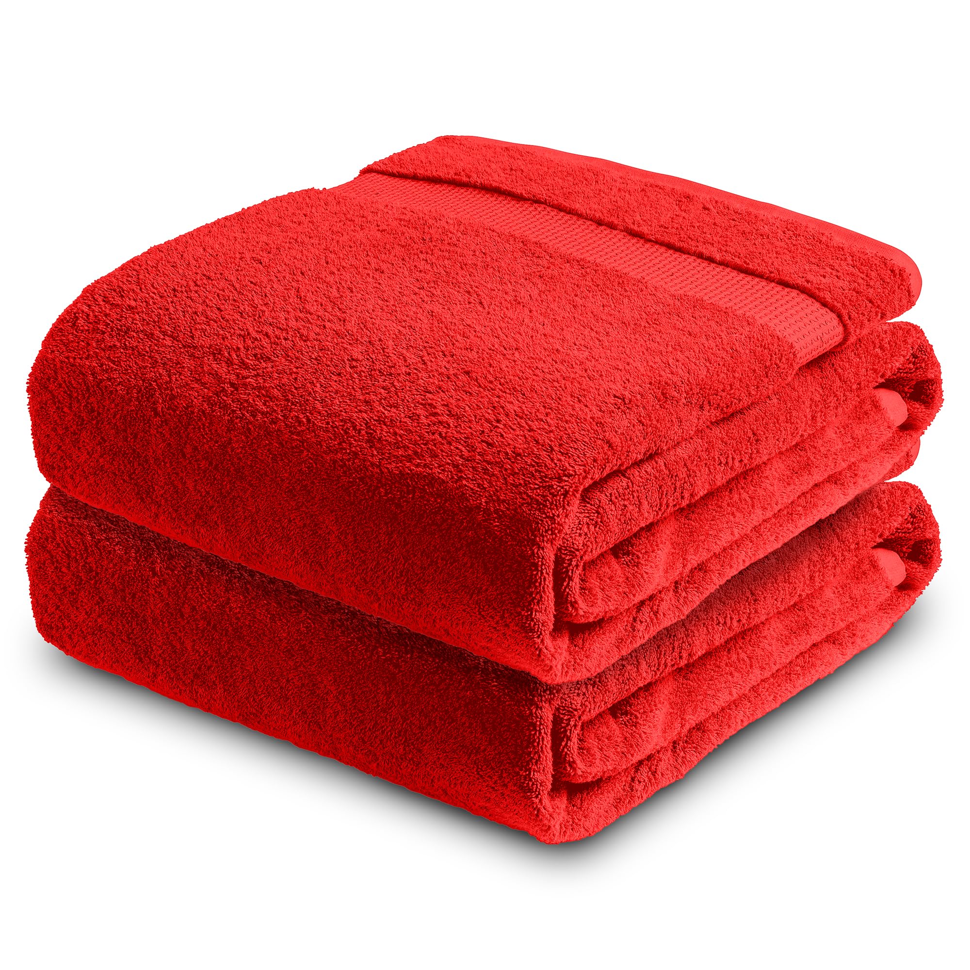 Towelogy? 100% Egyptian Cotton Super Jumbo Bath Sheet 100x180cm Spa Body Wrap Extra Large Bath Towel Hotel Quality Machine Washable (Wine Red, 2)