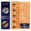 SereneLife Bamboo Bath and Shower Mat, 40x60 cm Non-Slip Floor Mat with Extra Grips, Slatted Design, Natural Finish for Bathroom, Spa, Sauna ?