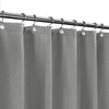 Stall Fabric Shower Curtain Waffle Weave 54 Wide by 78 Long, Hotel Luxury Spa, Water Repellent, Machine Washable, 230 GSM Heavy Duty, Spa, Gray Pique
