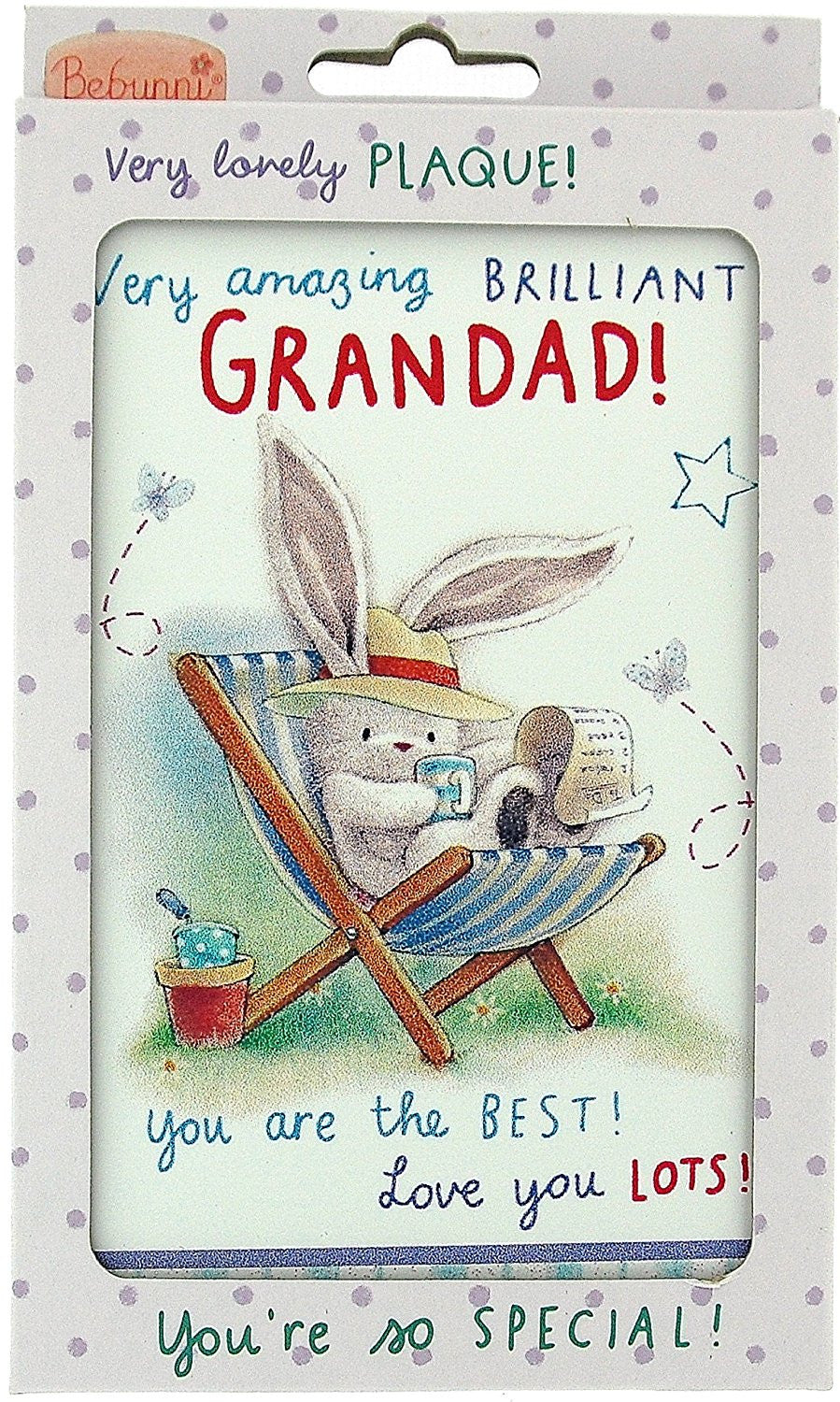 Bebunni Close To Your Heart For The Best "Grandad" Free Standing Plaque