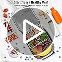 TIECHI Insulated Lunch Bag with Side Mesh Pocket, Thermal Packed Lunch Box for Adults/Kids/Men/Women, Water-Resistant Leakproof Cool Bag for Work/School/Picnic/Outdoor(Black)