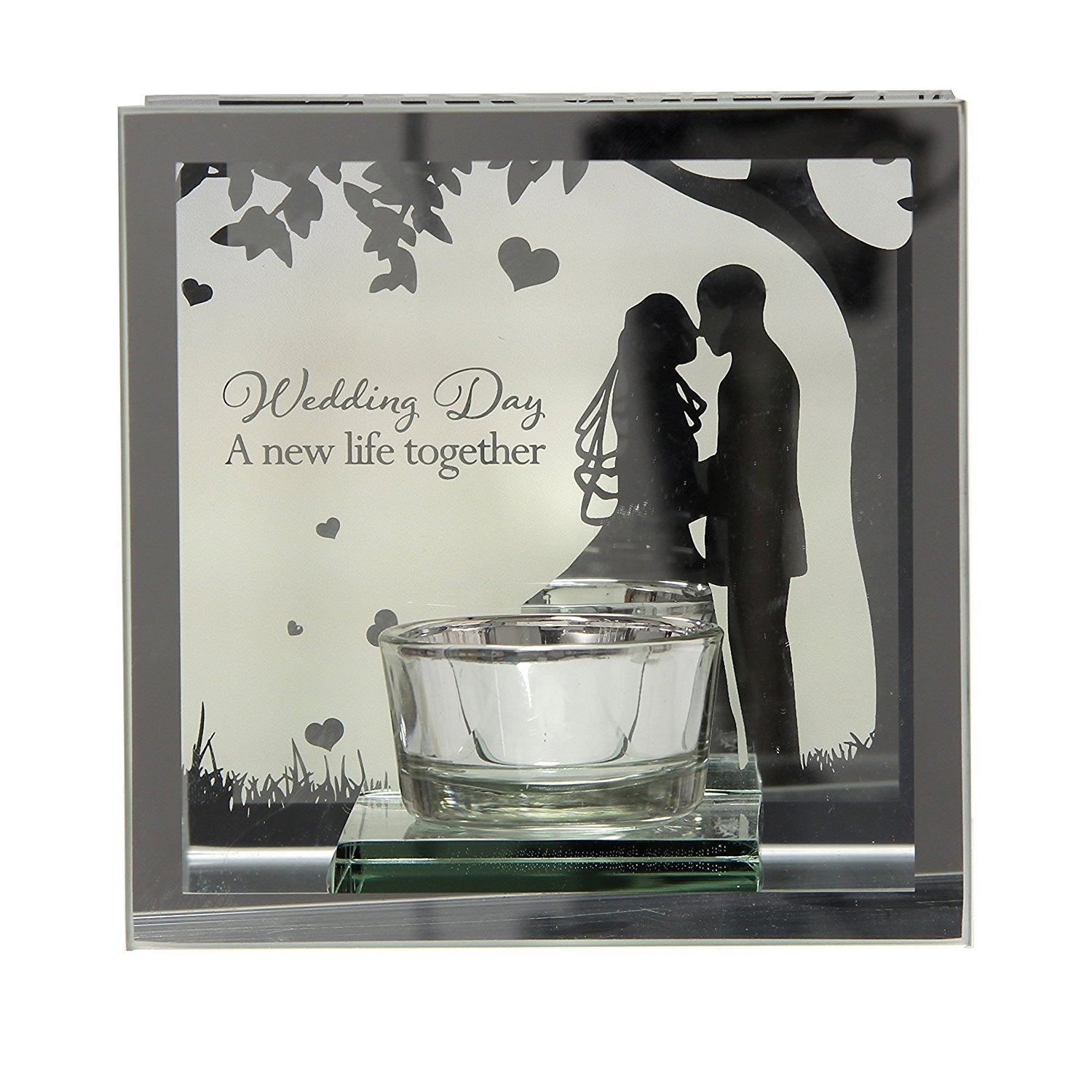 Wedding Day A New Life Together Reflections from the Heart Mirrored Tealight