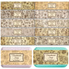 CREATCABIN 100 Pcs Soap Wrapper 10 Styles Vintage Flower Art Soap Paper Wrap Tape Vertical Soap Tag Sleeves Covers Band Label Packaging Supplies for