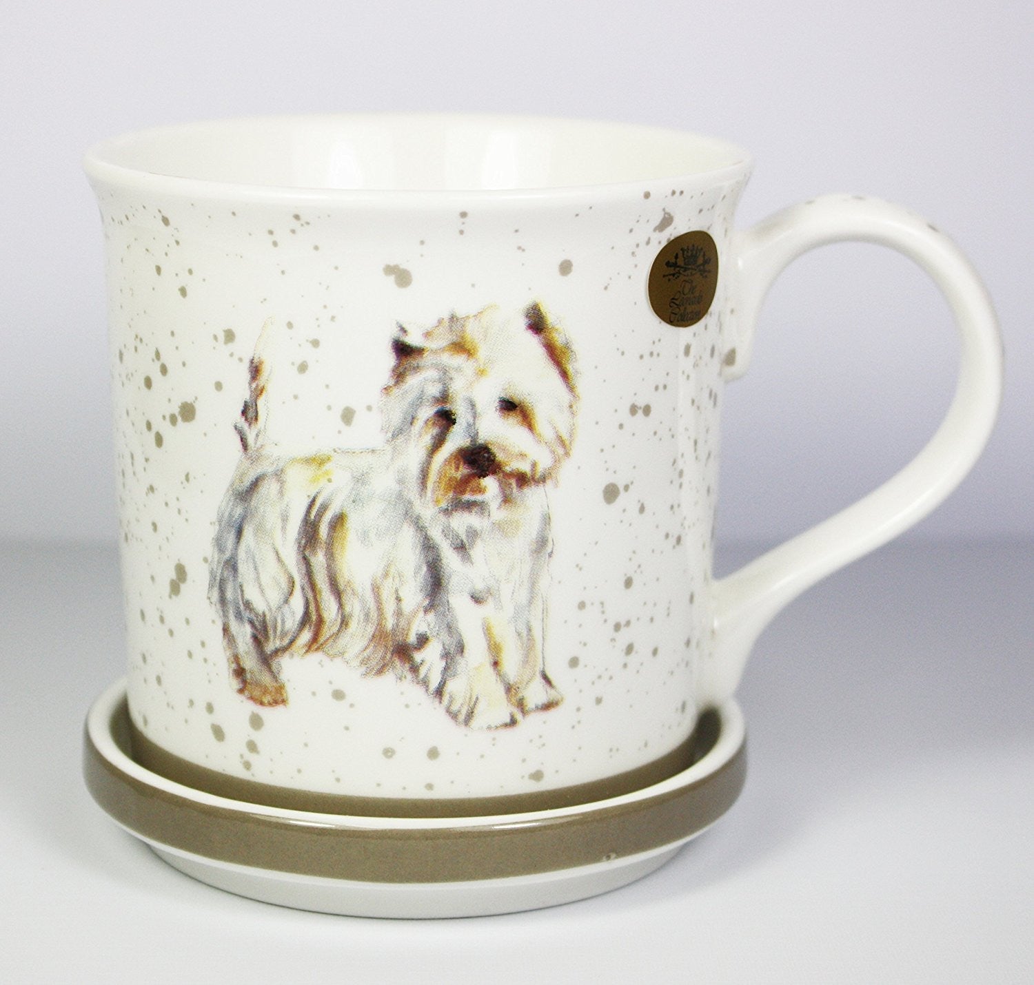 West Highland Terrier Fine China Mug and Coaster Set by Lesser & Pavey