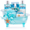 BRUBAKER Cosmetics Bath and Shower Set Summer Dreams - 7-piece Gift Set in Decorative Tub