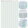 Lymmiytc Chain Curtain Door Screens 90 x 200cm Aluminium Chain Curtain for Doorways Decoration, Metal Fly Screens Insect Blinds Pest Control (Green &