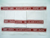 Lex's Linens Pack of 4 100% Cotton Glass Cloths/Glass Kitchen Towel/Glass Tea Towel/Catering Cloth/Bar Cloth (Red, 4)