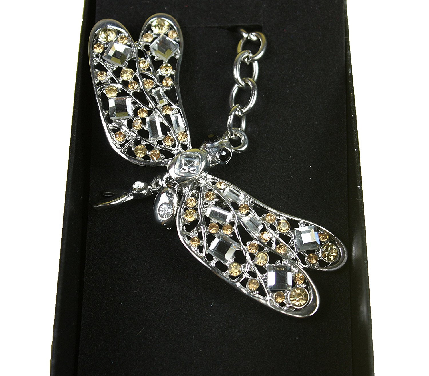 Dragonfly Diamante Keyring and Presentation Box