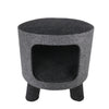 Rosewood Catwalk Charcoal Felt Stool for Cats