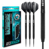 RED DRAGON Razor Edge Black 26g - Tungsten professional steel tip darts set with Dart Flights and Dart Shafts (stems)