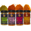 Original Selection of Premium BBQ Seasonings - Holy Cow, Angel?s Wings, Smoky Pig, Veggie War BBQ Rubs | Pack of 4 | 100% Natural | Great Foodie Gift
