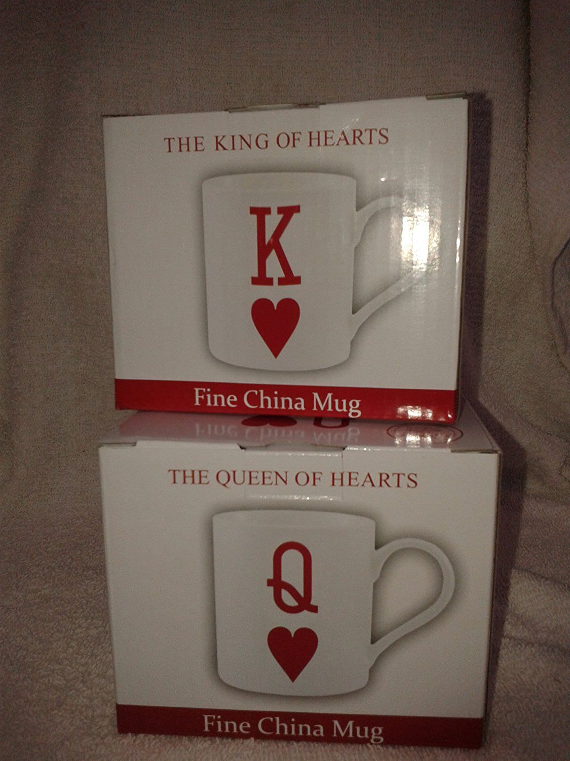 King and Queen of Hearts China Mug Set