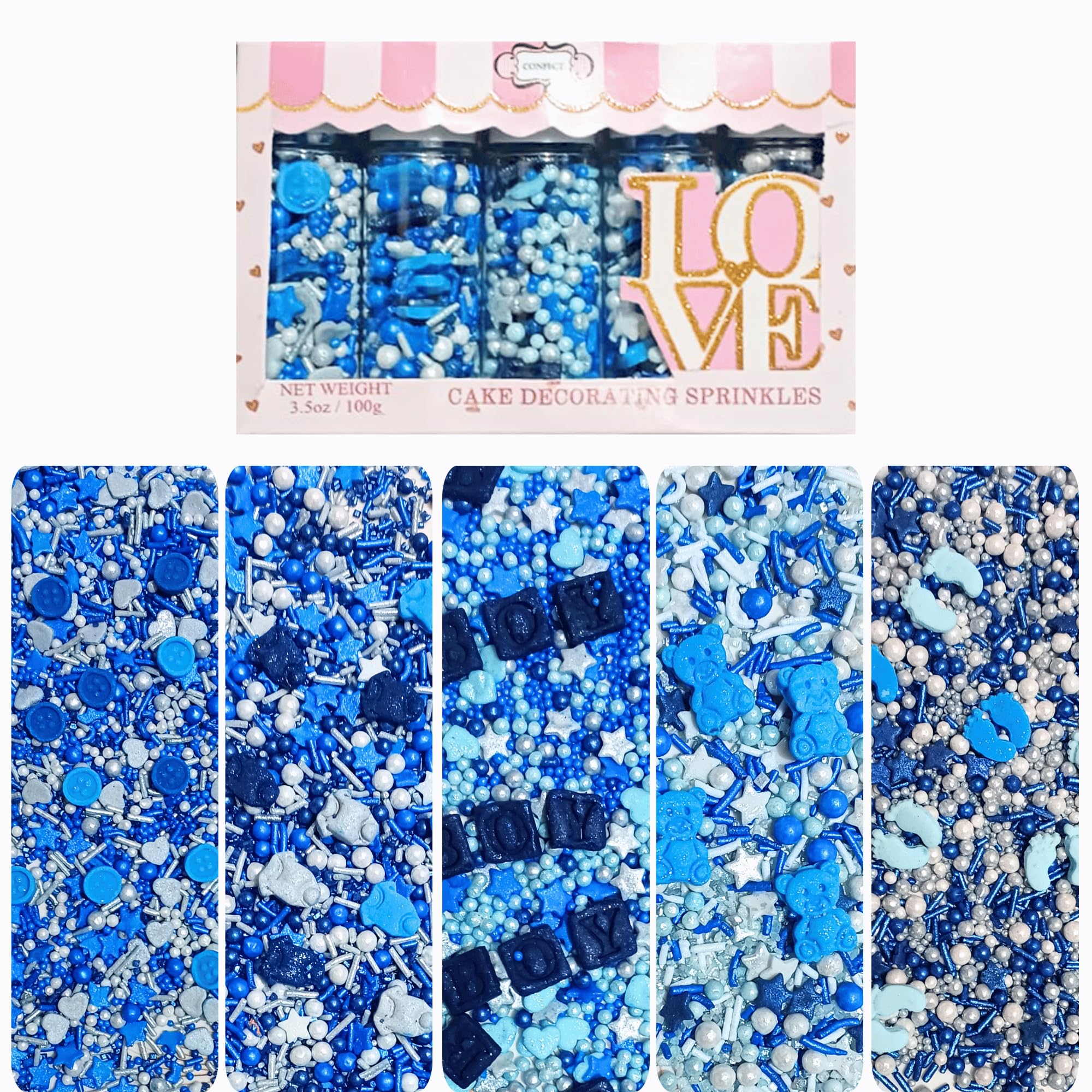Confect Baby Shower Boys Variation Sprinkles (BABY SHOWER - 28)