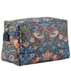 William Morris at Home Wash Bag, Large Blue Toiletry, Cosmetic or Makeup Organiser, Beauty Essentials, Zip Closure, Travel Size, Vegan and Cruelty