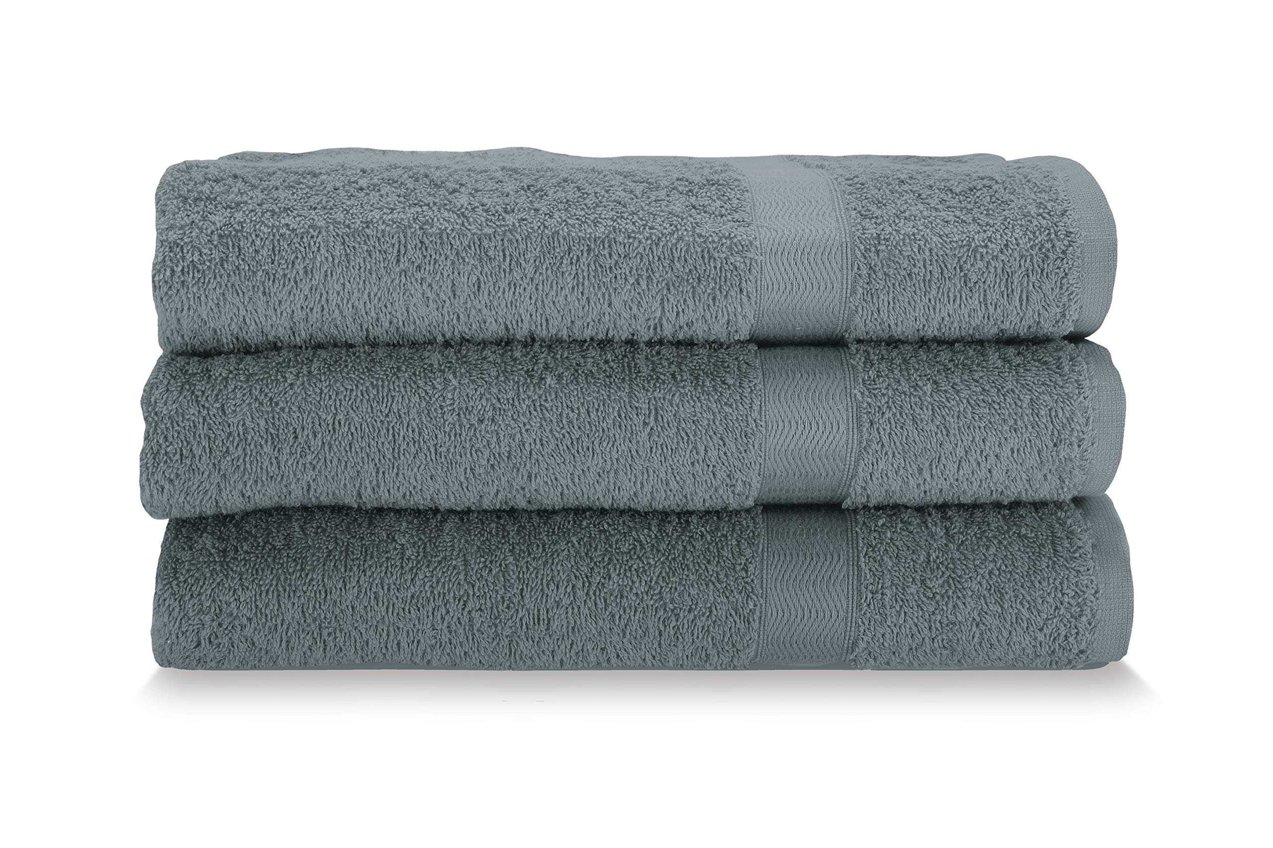 Gabel Facial Towels, Pure Hydrophilic Cotton Sponge, 60 x 100 cm, Metal, Set of 3
