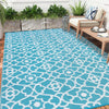Enyhom Outdoor Rug Waterproof, 180 x 270cm Large Reversible RV Camping Mat, Plastic Straw Rug UV Resistant Garden Rug, Recycled Lightweight Portable