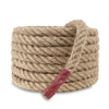 EMEKIAN 25mm Natural Thick Jute Rope, 15M Twisted 4 Strand Fiber Hemp Rope, Strong Jute Twine String for Gardening, Craft, Bundling, Camping,