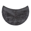 fluffy? Bath Mat for round Showers, made of Microfibre, with Non-Slip Bottom (Crescent | Shower Radius 55 cm, Anthracite)