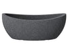 Scheurich Wave Globe Jardiniere, Oval Planter made of Plastic, Black-Granite, 58 cm diameter, 23 cm height, 15 l Vol.