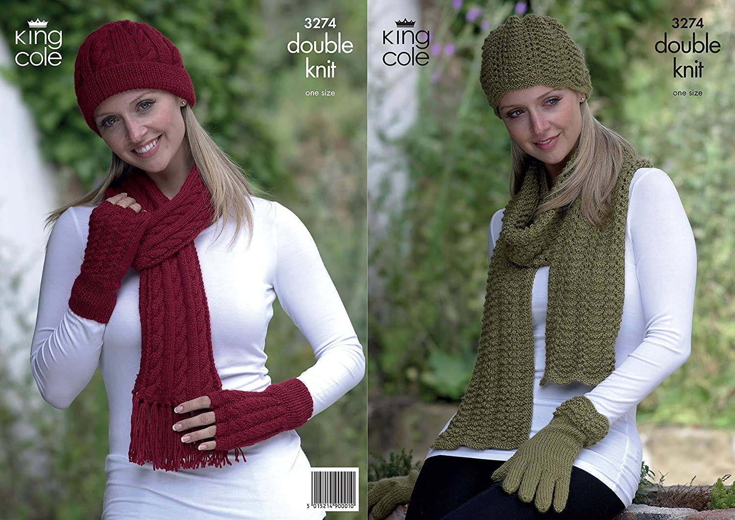 King Cole 3274 Knitting Pattern Baby Alpaca Woolen Hats, Scarves and Gloves