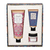 William Morris At Home Hand Cream 100ml, Hand Scrub 50ml, Nail and Cuticle Cream 35ml, Hand Care Beauty Gift Set, Fragranced with Patchouli Essential