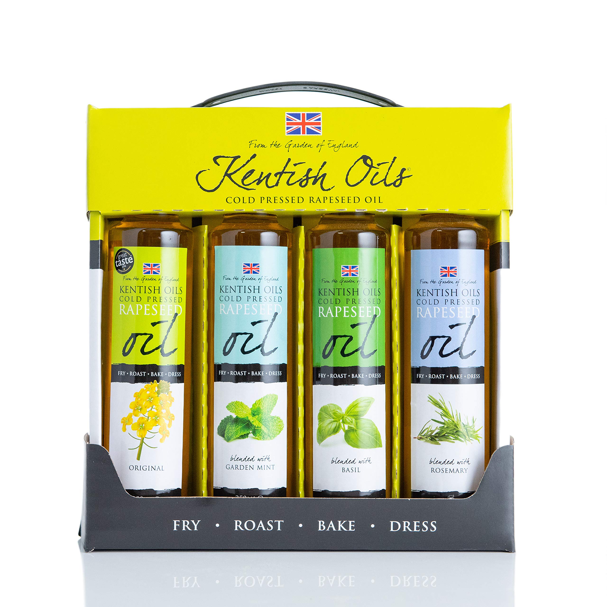 Kentish Oils New Herb Carry Case 4X 250ml Bottles