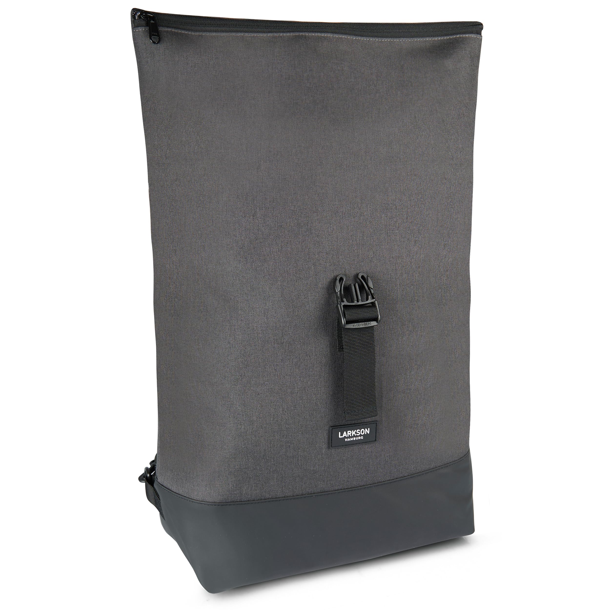 LARKSON Bike Pannier Bags Anthracite - Tammo Bike - 2 in 1 Cycle Backpack & Bicycle Bag for Rear Carrier, Made of Recycled Material - Water-Repellent