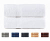 Todocama Set of 2 Large Bath Towels, 100% Cotton 550 GSM Extra Soft, Highly Absorbent and Quick Drying, 100 x 150 cm, White.