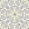 WallPops FP2947 Antico Peel & Stick Floor Tiles, Multi-Colour, 12 x 12 inches