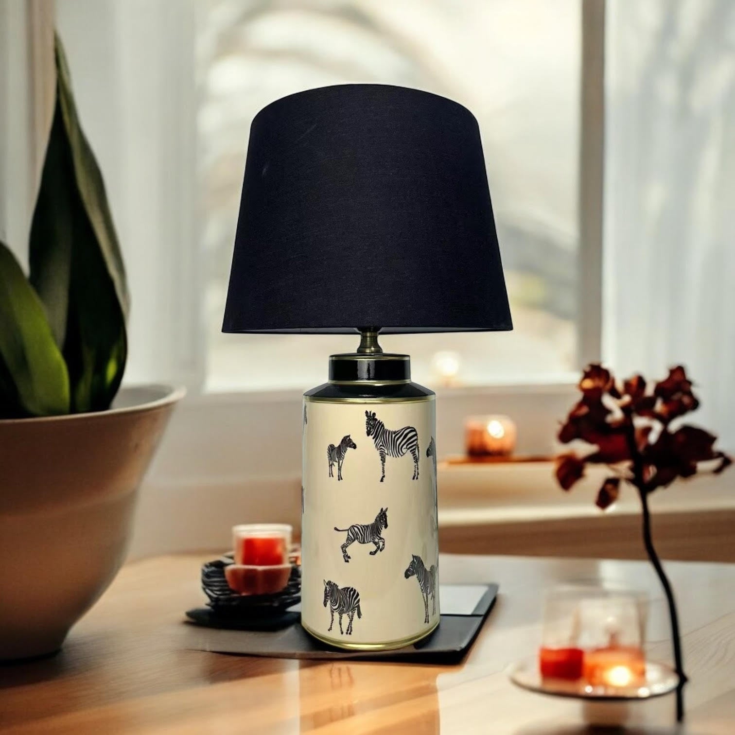 40CM LAMP AND SHADE