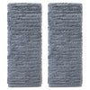 SKL Home CloudSoft Cotton Luxury 2-Piece Hand Towel Set, Smoke Blue