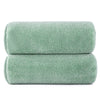POLYTE Terry Twist Weave Microfiber Oversize Quick Dry Lint Free Bath Towel,152.4 x 76.2 cm, Pack of 2 (Green)