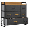 YITAHOME Chest of Drawers, 7-Drawer Storage Organizer Unit for Bedroom Living Room Closet, Sturdy Steel Frame, Easy Pull Fabric Bins & Wooden Top,